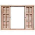 Janela De Madeira Veneziana De Correr Reto Eucalipto Bat De 1