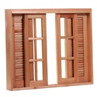 Janela De Madeira Veneziana De Correr Reto Padrão Cedro Esqua