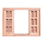 Janela De Madeira Veneziana De Correr Reto Padrão Cedro Esqua