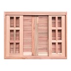 Janela De Madeira Veneziana De Correr Reto Padrão Cedro Esqua