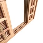 Janela De Madeira Veneziana De Correr Reto Padrão Cedro Esqua