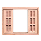 Janela De Madeira Veneziana De Correr Reto Padrão Cedro Esqua