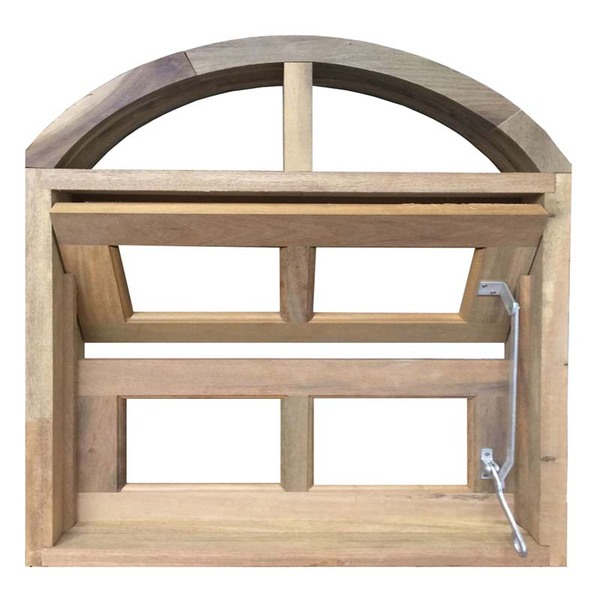 Janela De Madeira Vitro Basculante Em Arco De Itaúba Esquadri