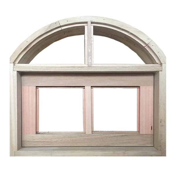 Janela De Madeira Vitro Basculante Em Arco Padrão Cedro Baten