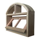 Janela De Madeira Vitro Basculante Em Arco Padrão Cedro Esqua