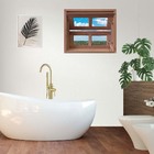 Janela De Madeira Vitro Basculante Reto Padrão Cedro Batentes