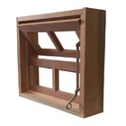 Janela De Madeira Vitro Basculante Reto Padrão Cedro Esquadri