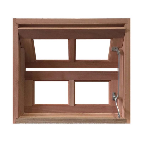 Janela De Madeira Vitro Basculante Reto Padrão Cedro Esquadri