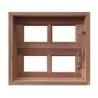 Janela De Madeira Vitro Basculante Reto Padrão Cedro Esquadri