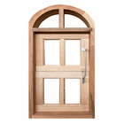 Janela De Madeira Vitro Capelinha Basculante Em Arco Padrão C