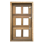 Janela De Madeira Vitro Capelinha Basculante Reto De Itaúba E