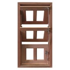 Janela De Madeira Vitro Capelinha Basculante Reto Padrão Cedr