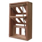 Janela De Madeira Vitro Capelinha Basculante Reto Padrão Cedr