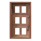 Janela De Madeira Vitro Capelinha Basculante Reto Padrão Cedr