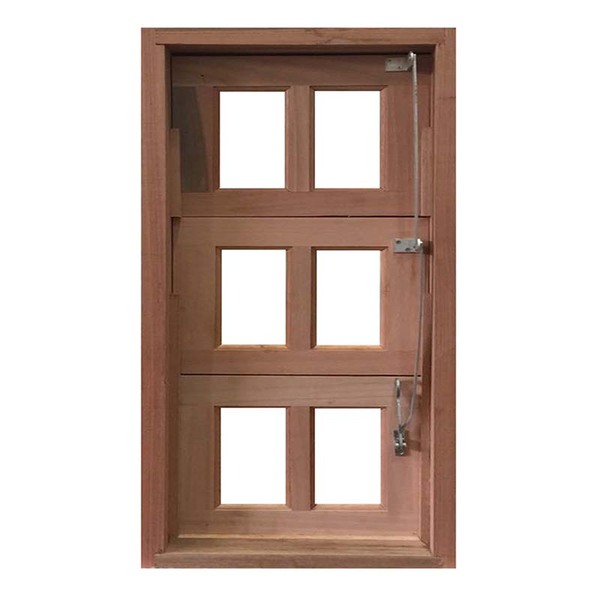 Janela De Madeira Vitro Capelinha Basculante Reto Padrão Cedr