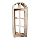 Janela De Madeira Vitro Capelinha Pivotante Em Arco Padrão Ce