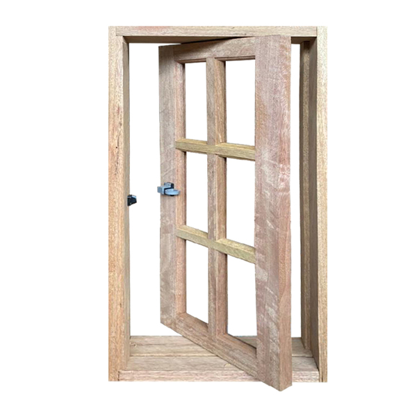 Janela De Madeira Vitro Capelinha Pivotante Reto De Cedro Ara