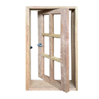 Janela De Madeira Vitro Capelinha Pivotante Reto De Cedro Ara