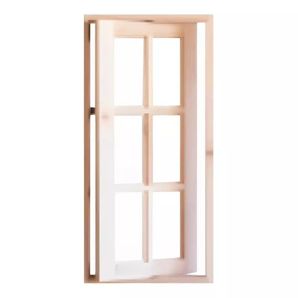 Janela De Madeira Vitro Capelinha Pivotante Reto Eucalipto Ba