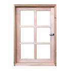 Janela De Madeira Vitro Capelinha Pivotante Reto Padrão Cedro