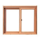 Janela De Madeira Vitro Correr Panorâmico 2 Folhas Móveis Ret