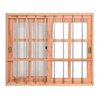 Janela De Madeira Vitro Correr Quadriculado Grade E Tela 2 Fo