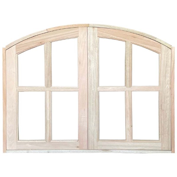 Janela De Madeira Vitro De Abrir Em Arco Padrão Cedro Esquadr