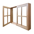 Janela De Madeira Vitro De Abrir Reto Padrão Cedro Batentes D