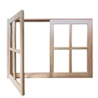 Janela De Madeira Vitro De Abrir Reto Padrão Cedro Batentes D