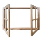 Janela De Madeira Vitro De Abrir Reto Padrão Cedro Batentes D