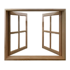 Janela De Madeira Vitro De Abrir Reto Padrão Cedro Esquadrias