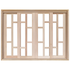 Janela De Madeira Vitro De Correr Beni Reto Padrão Cedro Bate