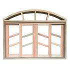 Janela De Madeira Vitro De Correr Diagonal Arco Padrão Cedro