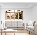 Janela De Madeira Vitro De Correr Diagonal Arco Padrão Cedro