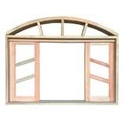 Janela De Madeira Vitro De Correr Diagonal Arco Padrão Cedro