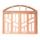 Janela De Madeira Vitro De Correr Diamante Em Arco Padrão Ced