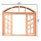 Janela De Madeira Vitro De Correr Diamante Em Arco Padrão Ced