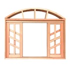 Janela De Madeira Vitro De Correr Diamante Em Arco Padrão Ced