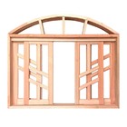 Janela De Madeira Vitro De Correr Diamante Em Arco Padrão Ced