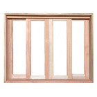 Janela De Madeira Vitro De Correr Panorâmico Reto Padrão Cedr