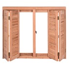 Janela De Madeira Vitro De Correr Panorâmico Veneziana Pantog