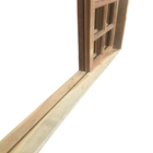 Janela De Madeira Vitro De Correr Quadriculado Em Arco De Ita