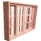 Janela De Madeira Vitro De Correr Quadriculado Reto Padrão Ce