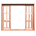 Janela De Madeira Vitro De Correr Quadriculado Reto Padrão Ce