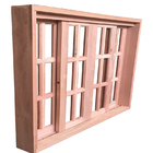 Janela De Madeira Vitro De Correr Quadriculado Reto Padrão Ce