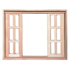 Janela De Madeira Vitro De Correr Quadriculado Reto Padrão Ce