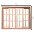 Janela De Madeira Vitro De Correr Quadriculado Reto Padrão Ce