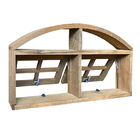 Janela De Madeira Vitro Máximo Ar 2 Módulos Em Arco De Itaúba