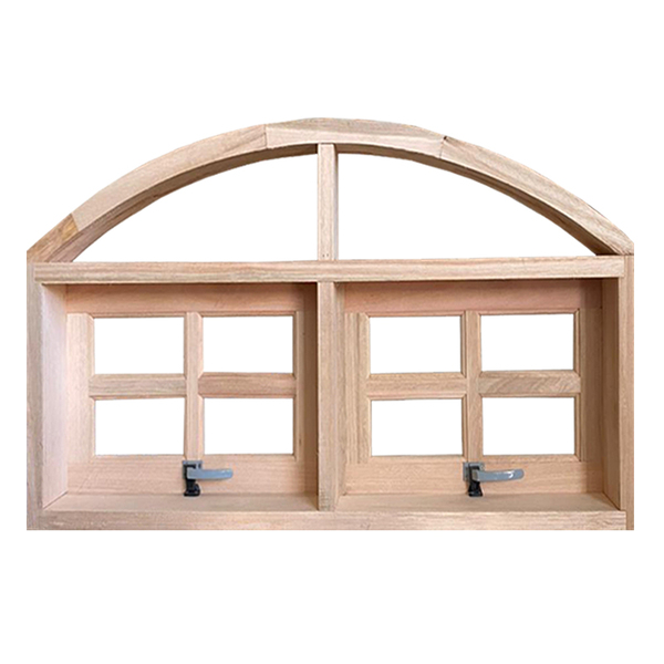 Janela De Madeira Vitro Máximo Ar 2 Módulos Em Arco Padrão Ce