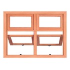 Janela De Madeira Vitro Máximo Ar 2 Módulos Panorâmico Com Ba